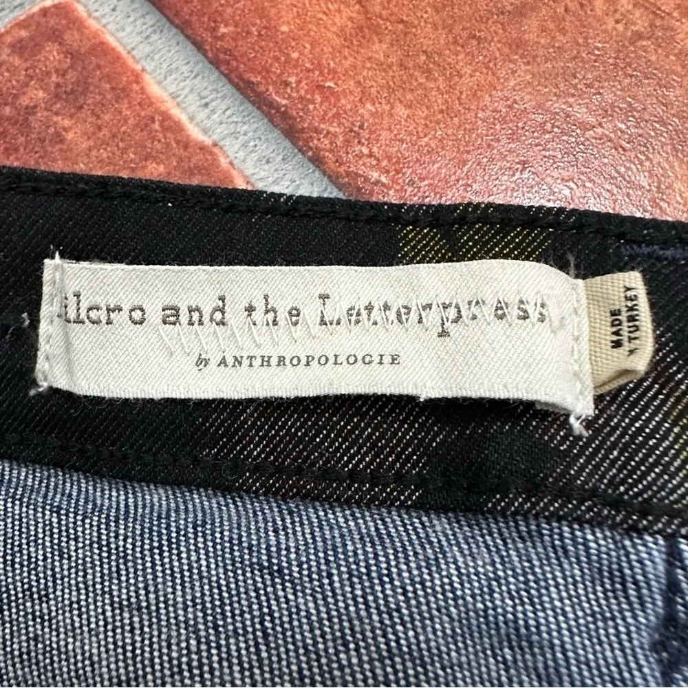 Anthropologie x Pilcro High-Rise Floral Contrast Skinny Jeans